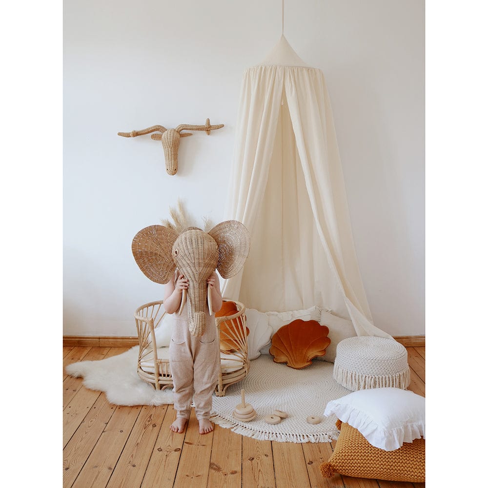 Raw Cotton Canopy - Beige - Stylemykid.com