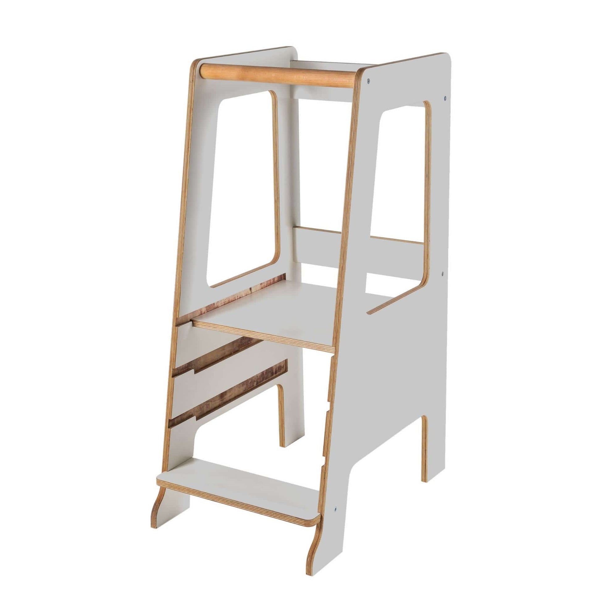 MeowBaby Plywood Kitchen Helper - Scandi Step Stool For Kids